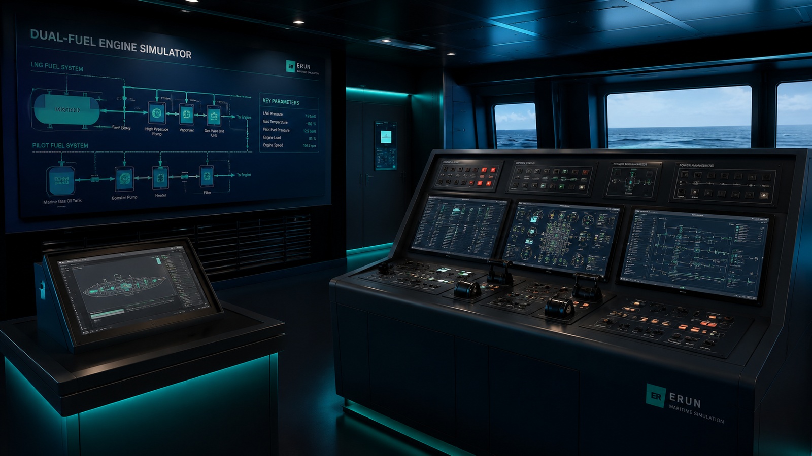 Dual-Fuel Engine Simulator